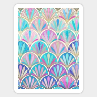 Glamorous Twenties Art Deco Pastel Pattern Magnet